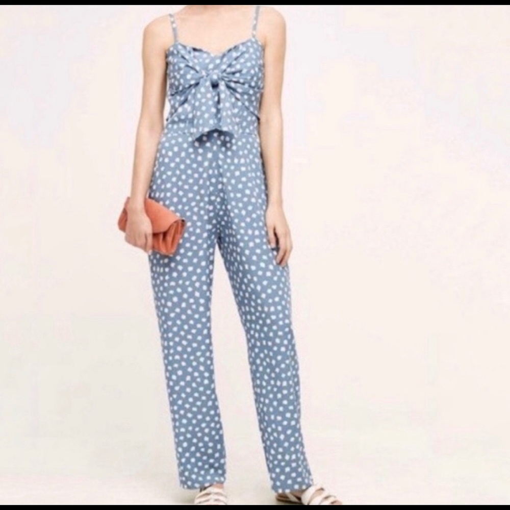 Anthropologie x Whit Two polka dot jumpsuit